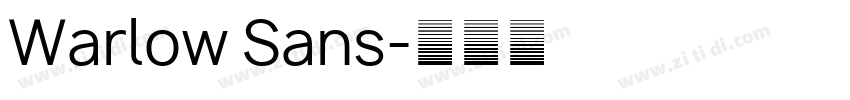 Warlow Sans字体转换